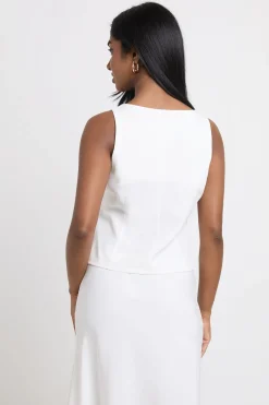 Gilet Ajusté À Encolure Arrondie