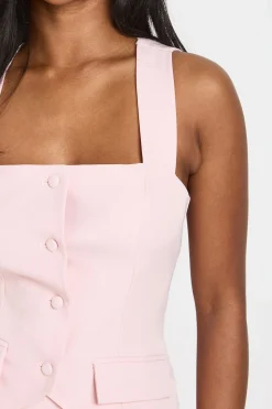 Gilet Ajusté À Encolure Carrée