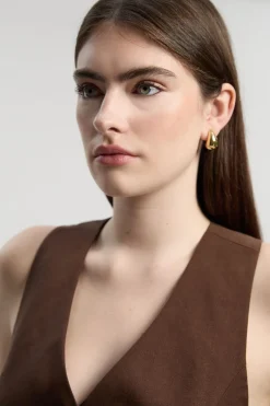 Gilet Ajusté en Lin avec Détail Dos Corset