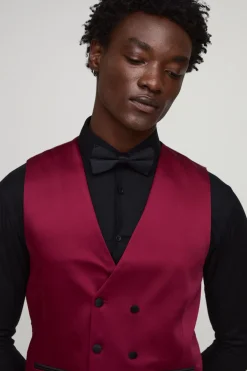 Gilet ajusté en satin