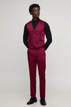 Gilet ajusté en satin