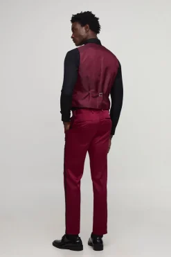 Gilet ajusté en satin