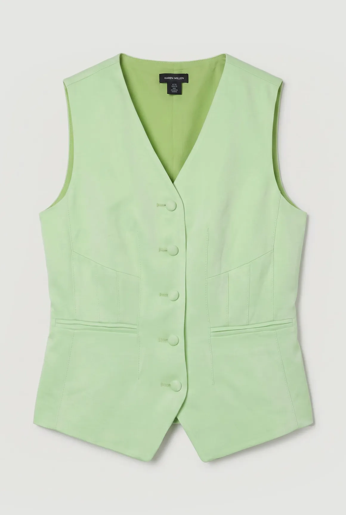 Gilet Ajusté En Viscose Satinée