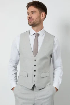 Gilet Ajusté Gris Pâle