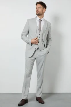 Gilet Ajusté Gris Pâle