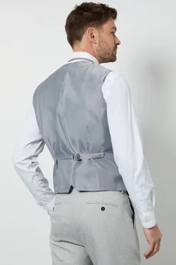 Gilet Ajusté Gris Pâle