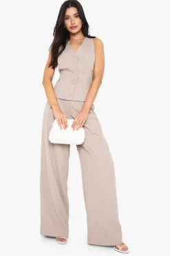 boohoo Gilet Ajusté Long<Femme Tailleurs|Tops