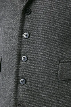 Burton Gilet Aspect Tweed Anthracite<Homme Costumes Et Tenues Formelles