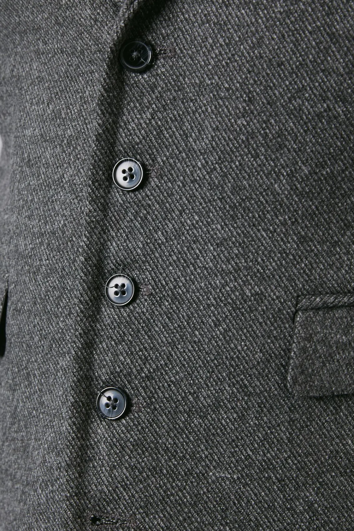 Burton Gilet Aspect Tweed Anthracite<Homme Costumes Et Tenues Formelles