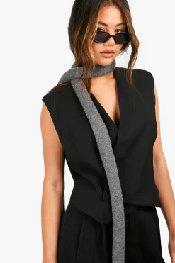 boohoo Gilet asymétrique à boutons sur le devant<Femme Tailleurs|Tops