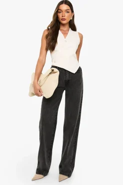 Gilet asymétrique à dos réglable