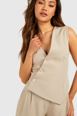 Gilet asymétrique réglable à l'arrière