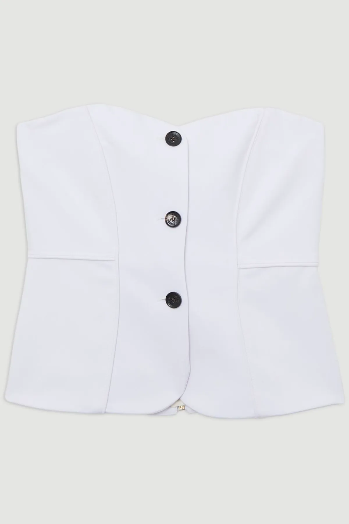 KarenMillen Gilet bandeau ajusté avec détails en surpiqûres contrastées.<Femme Tailleurs|Vestes & Manteaux