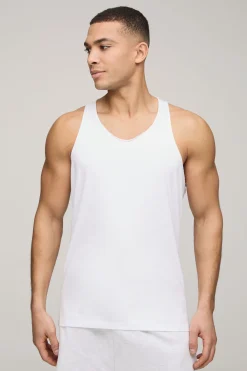 Gilet basique à coupe régulière avec dos racer
