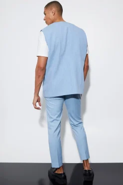 boohooMAN Gilet blazer oversize à simple boutonnage<Homme Costumes Et Tenues Formelles