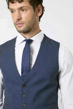 Gilet Bleu Marine Chiné