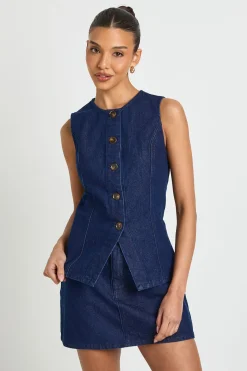 boohoo Gilet À Boutonnage<Femme Tailleurs|Tops