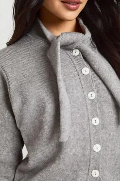 Gilet Boutonné Avec Nœud Au Col