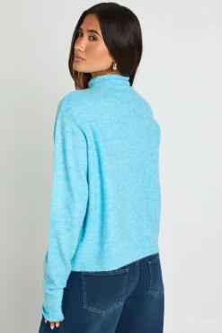 boohoo Gilet Boutonné À Col Montant<Femme Pulls Et Gilets|Toutes Les Mailles