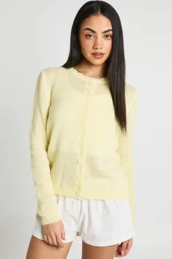 boohoo Gilet Boutonné En Maille Douce<Femme Pulls Et Gilets|Toutes Les Mailles
