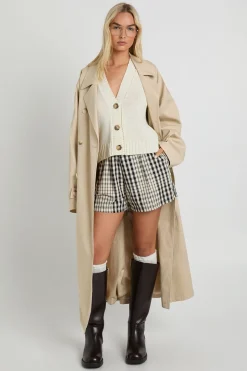 Gilet boutonné léger en maille à col en V