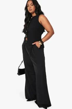 boohoo Gilet Boutonné Texturé Plus<Femme Tailleurs|Tops