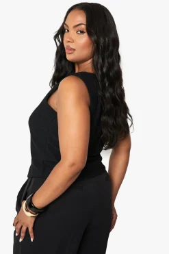 boohoo Gilet Boutonné Texturé Plus<Femme Tailleurs|Tops