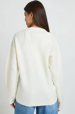 Gilet Boyfriend En Maille Côtelée