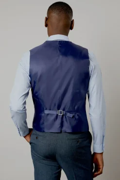 Burton Gilet Chiné Marine<Homme Costumes Et Tenues Formelles