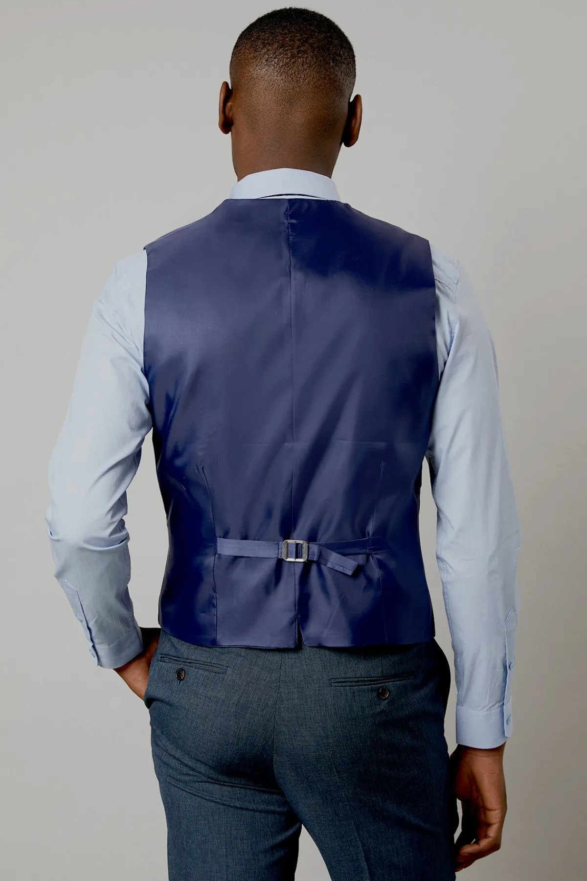 Burton Gilet Chiné Marine<Homme Costumes Et Tenues Formelles