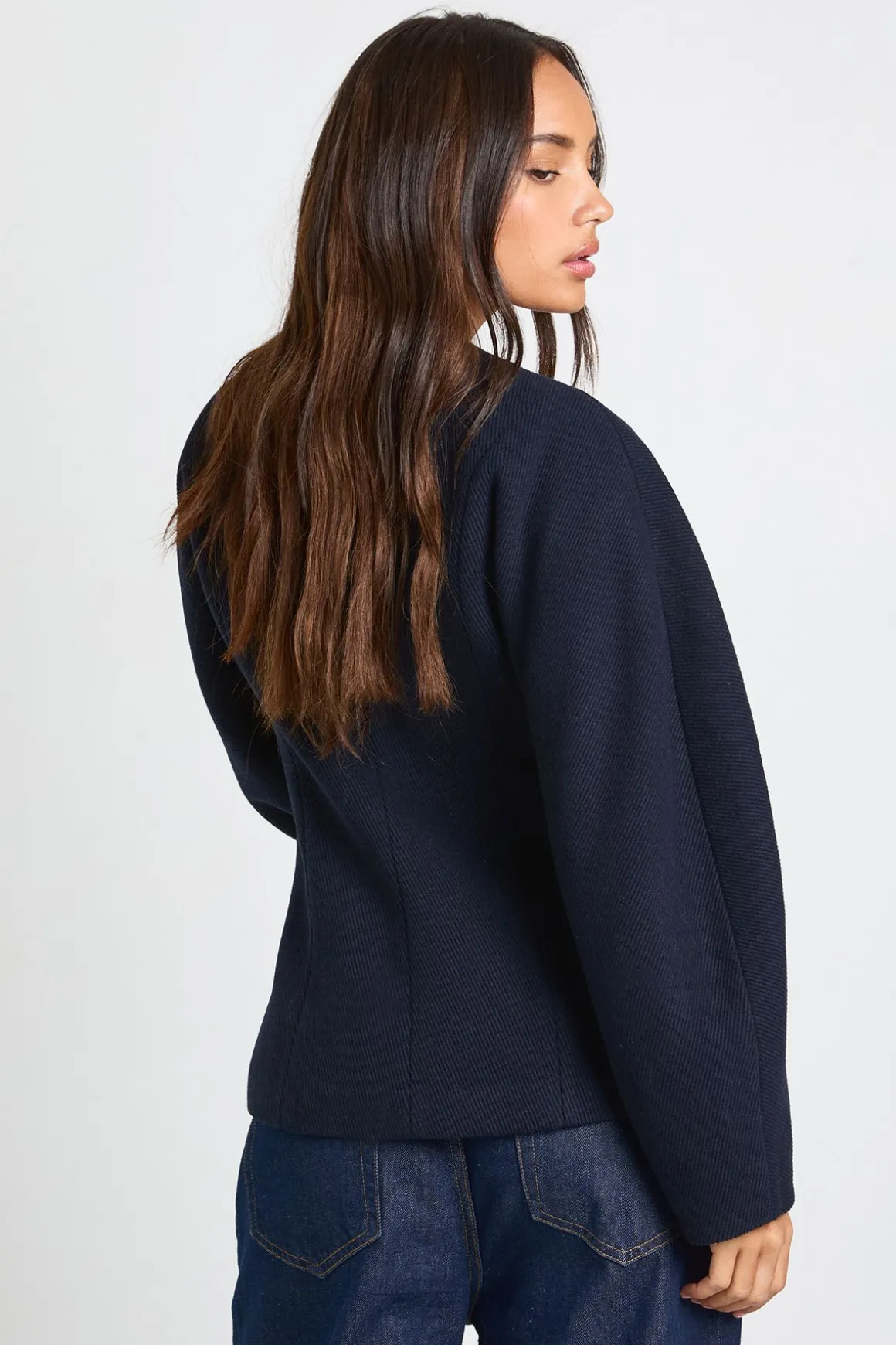 Gilet cintré look laine