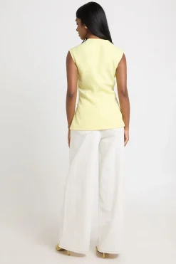 boohoo Gilet À Col En V Avec Détail De Poches<Femme Tailleurs|Tops