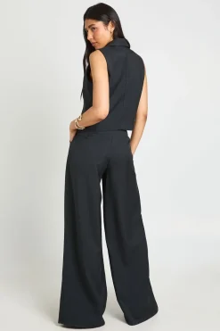 boohoo Gilet Court Ajusté Effet Lin Pour Grande Taille<Femme Tailleurs|Tops
