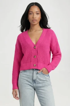Gilet Court Boutonné Côtelé