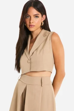 Gilet court sans manches