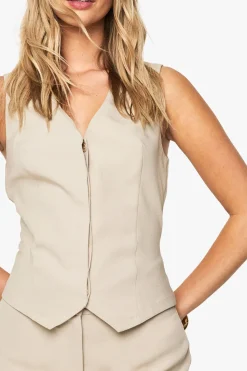 Gilet à couture avant discrète