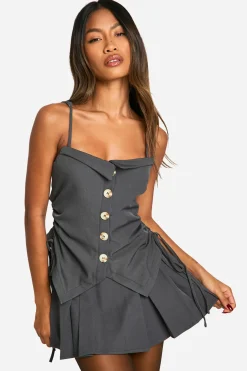 Gilet à coutures plissées