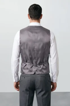 Gilet De Costume Essentiel Gris Moyen Grande Taille & Tall