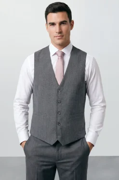 Gilet De Costume Essentiel Gris Moyen Grande Taille & Tall