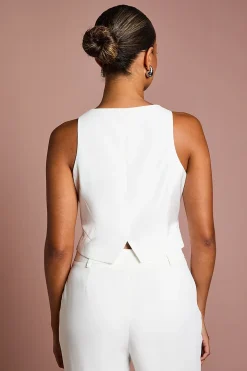 Gilet de Mariée Ajusté Premium Petite Taille