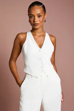 Gilet de Mariée Ajusté Premium Petite Taille