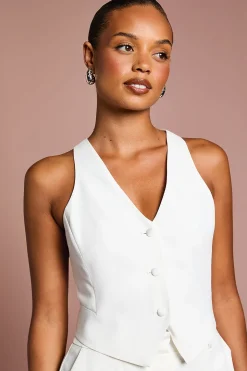 Gilet de Mariée Ajusté Premium Petite Taille
