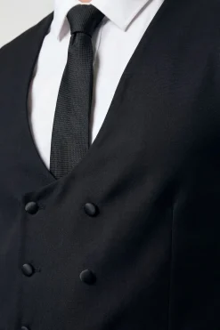 Gilet De Smoking Essentiel Noir Grande Taille & Grande Stature