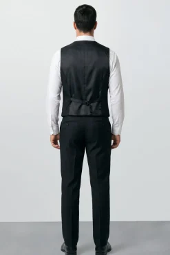 Gilet De Smoking Essentiel Noir Grande Taille & Grande Stature