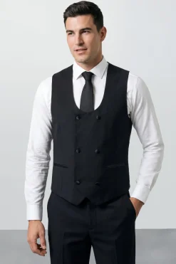 Gilet De Smoking Essentiel Noir Grande Taille & Grande Stature