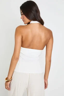 Gilet Dos Nageur Avec Détail Boutons Et Découpe Goutte D'eau