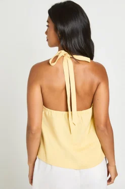 Gilet Dos-nu À Col Licou Coupe Décontractée Petite