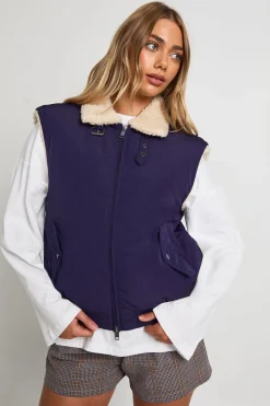 Gilet doublé en synthétique