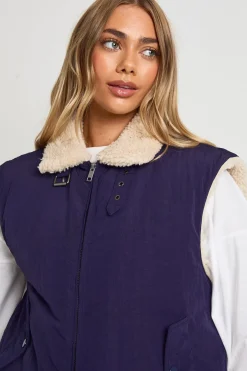 Gilet doublé en synthétique