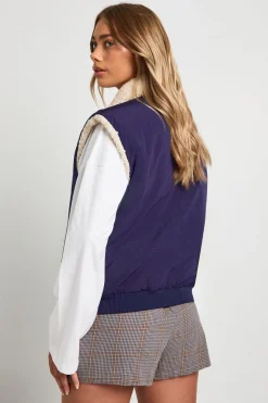 Gilet doublé en synthétique